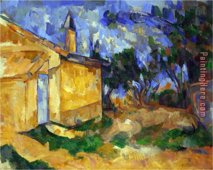 Paul Cezanne The Cottage of M Jourdan 1906
